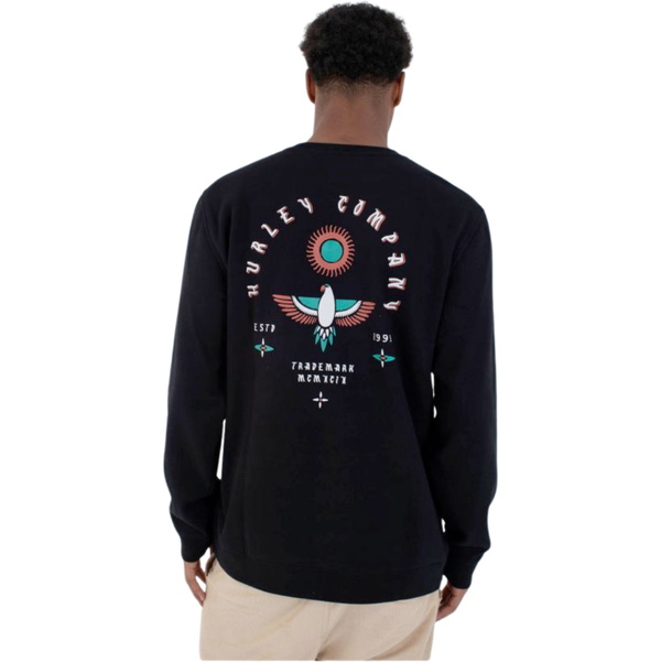 2026 Hurley Herre Eagle High Crew HFA25MMFT05569 - New Print